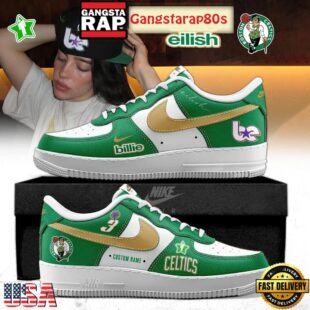 Billie Eilish x Boston Celtics 2025 Air Force 1 Sneakers Shoes