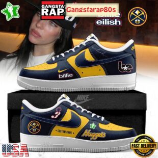 Billie Eilish x Denver Nuggets 2025 Air Force 1 Sneakers Shoes