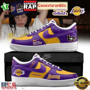 Billie Eilish x Los Angeles Lakers 2025 Air Force 1 Sneakers Shoes
