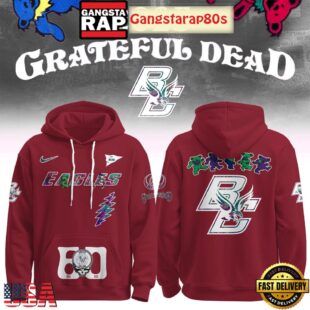 Boston College Eagles x Grateful Dead 60 Years Unisex Hoodie