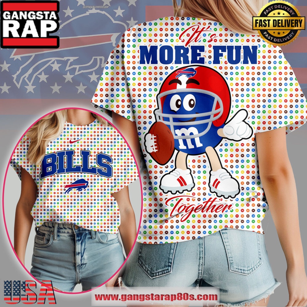 Buffalo Bills NFL It's More Fun Together Women's 3D Shirt Buffalo Bills NFL It's More Fun Together Women's 3D Shirt