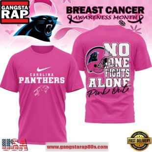Carolina Panthers NFL Breast Cancer October 2025 Unisex 3D Shirt