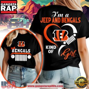 Cincinnati Bengals Jeep Girl Women's Black Shirt