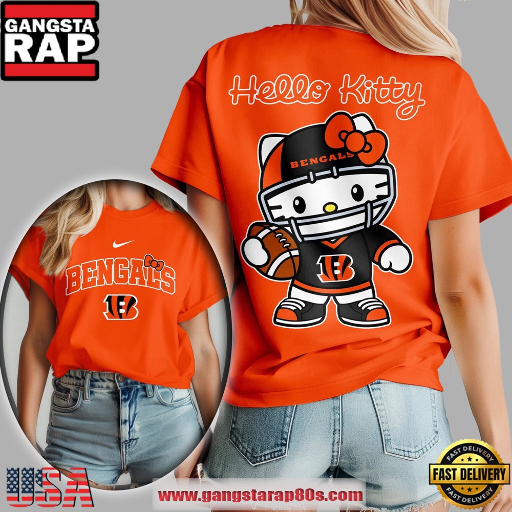 Cincinnati Bengals NFL Hello Kitty Women’s Shirt Cincinnati Bengals NFL Hello Kitty Women’s Shirt