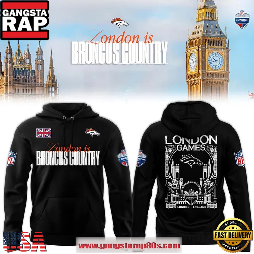 Denver Broncos NFL London game 2025 Limited Hoodie Denver Broncos NFL London game 2025 Limited Hoodie