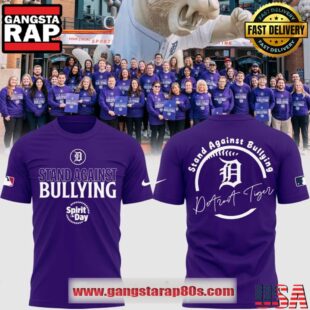 Detroit Tigers Spirit Day 2025 Stand Against Bullying Unisex 3D Shirt