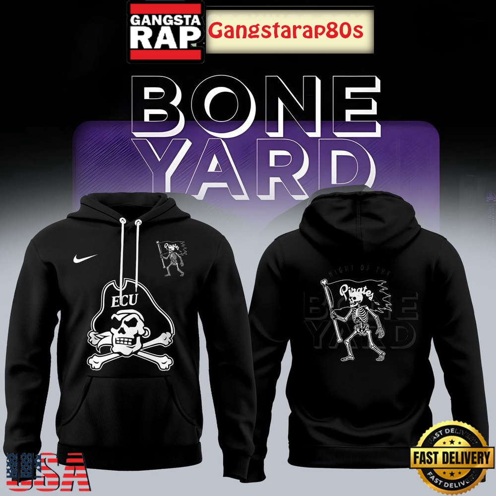 East Carolina Pirates Men’s Basketball Bone Yard Night All Over Print Hoodie East Carolina Pirates Men’s Basketball Bone Yard Night All Over Print Hoodie