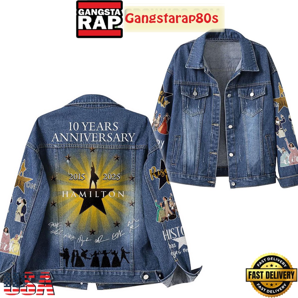 Hamilton 10 Years Anniversary 2025 New Edition Denim Jacket Hamilton 10 Years Anniversary 2025 New Edition Denim Jacket