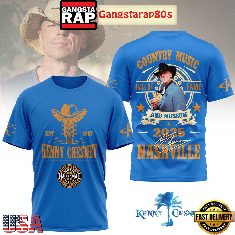 Kenny Chesney Country Music Hall Of Fame 2025 3D Shirt Kenny Chesney Country Music Hall Of Fame 2025 3D Shirt