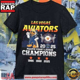 Las Vegas Avitors 2025 Pacific Coast League Champions Mascot T Shirt