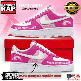 Los Angeles Chargers Breast Cancer Awareness October Air Force 1 Shoes Sneaker