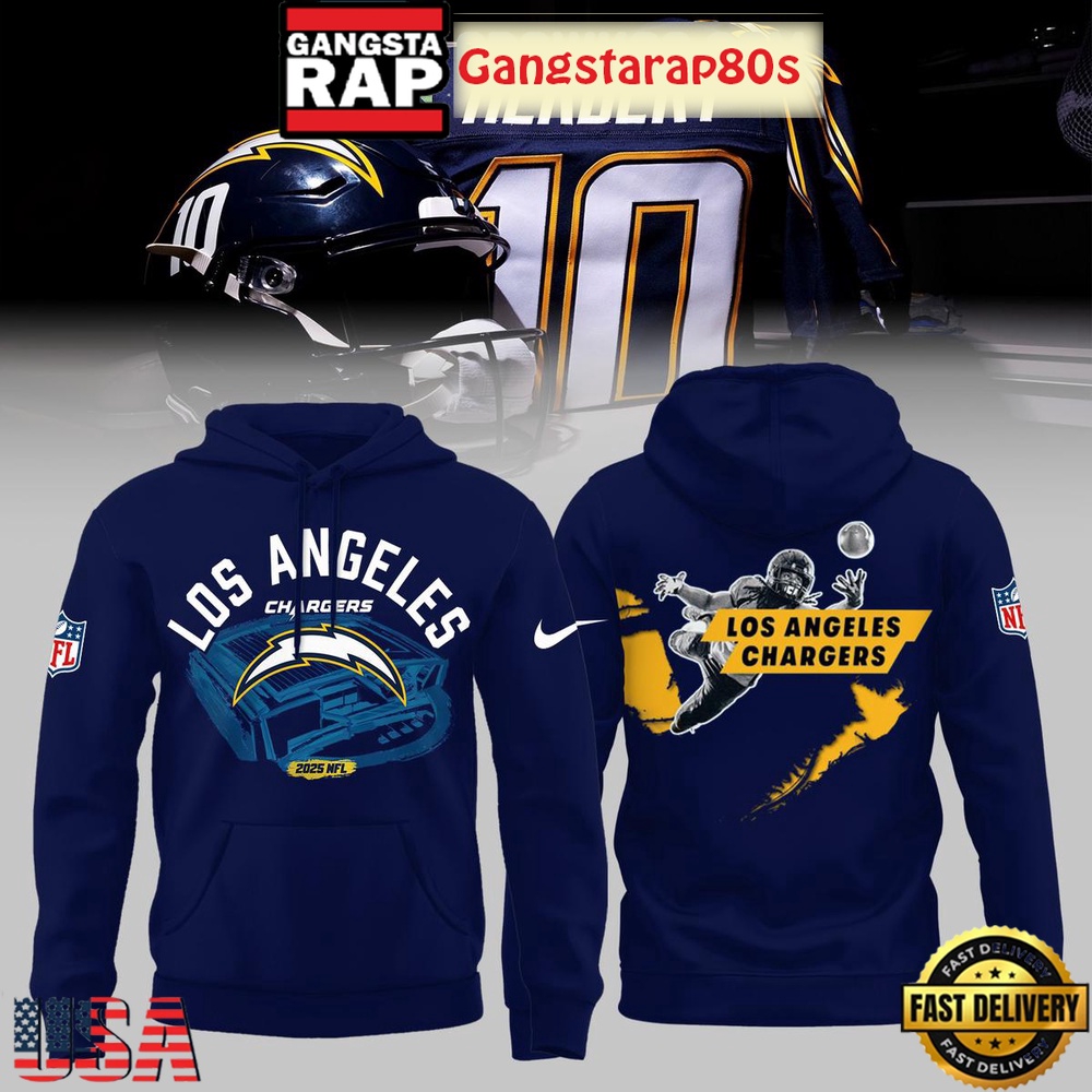 Los Angeles Chargers Herbert 2025 Unisex Hoodie Los Angeles Chargers Herbert 2025 Unisex Hoodie