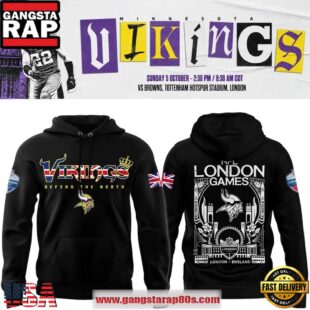 Minnesota Vikings NFL 2025 London Game New Edition Unisex Hoodie Shirt
