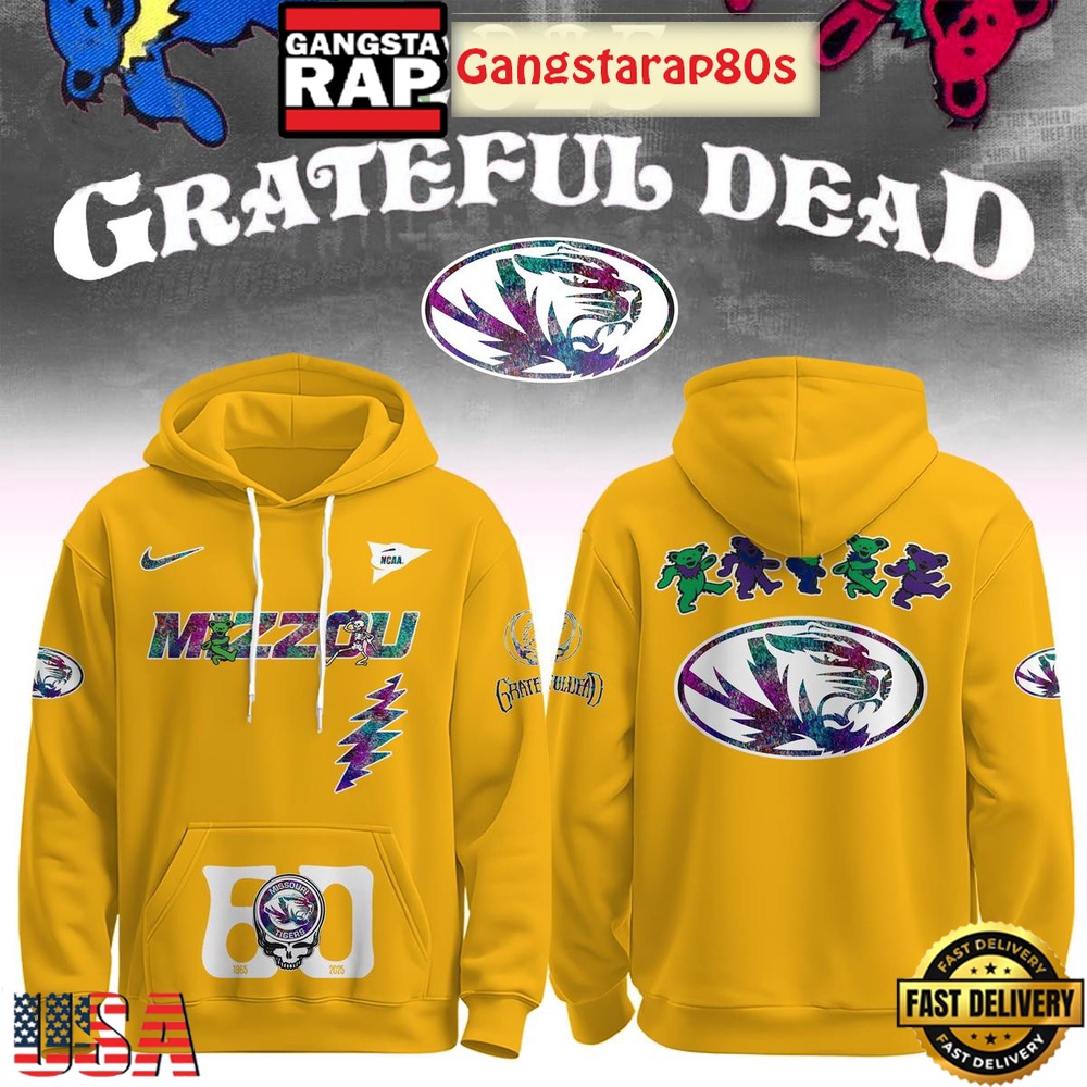 Missouri Tigers Grateful Dead 60 Years 2025 Special Edition All Over Print Hoodie Missouri Tigers Grateful Dead 60 Years 2025 Special Edition All Over Print Hoodie