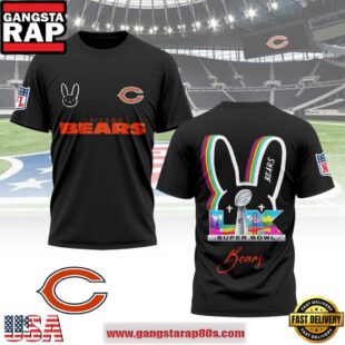 Mistmerch Chicago Bears x Bad Bunny Super Bowl LX 2026 All Over Print Shirt