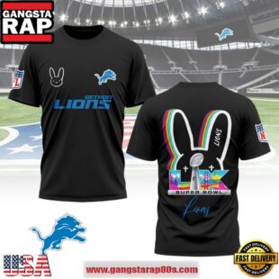 Mistmerch Detroit Lions x Bad Bunny Super Bowl LX 2026 All Over Print Shirt