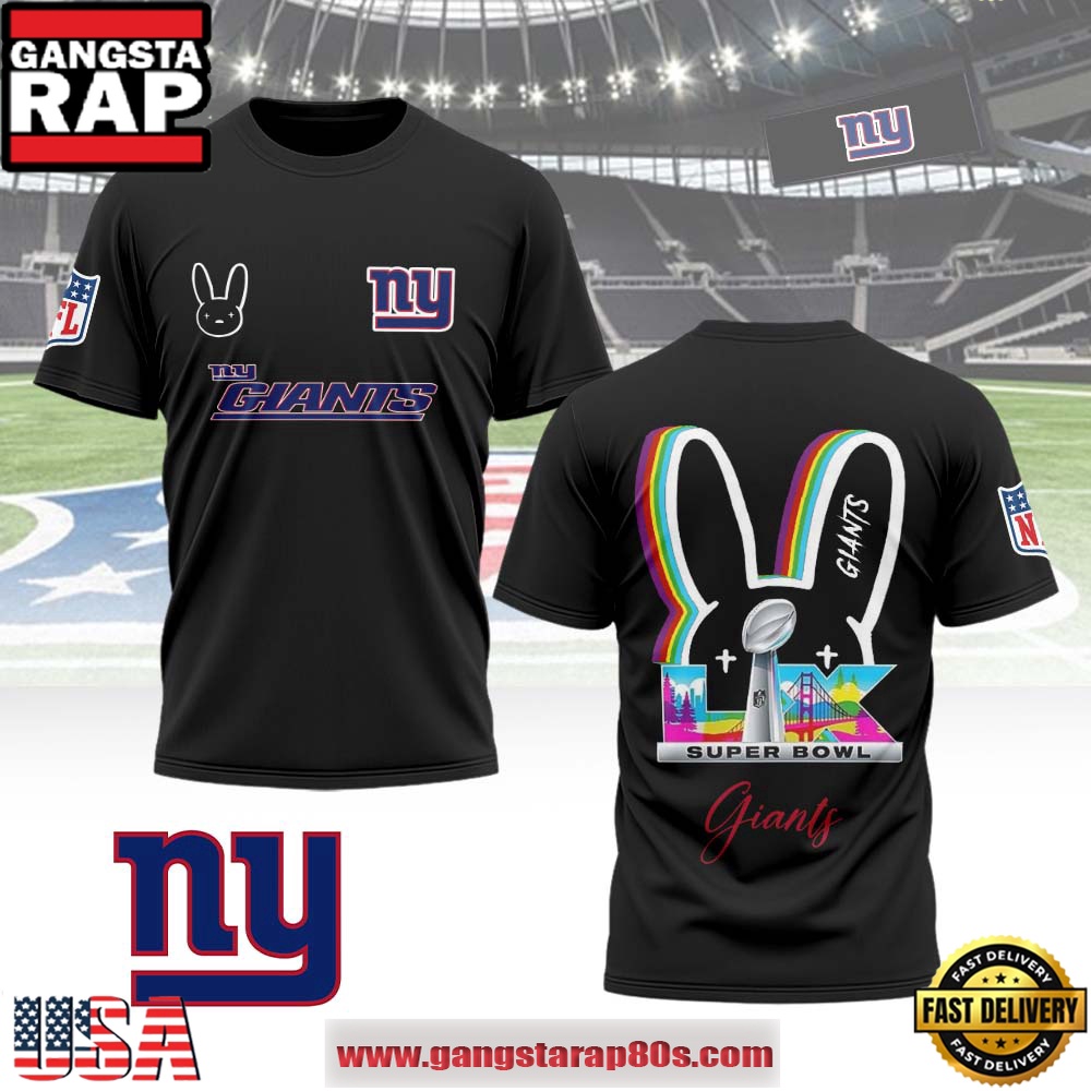 New York Giants x Bad Bunny Super Bowl LX 2026 All Over Print Shirt New York Giants x Bad Bunny Super Bowl LX 2026 All Over Print Shirt