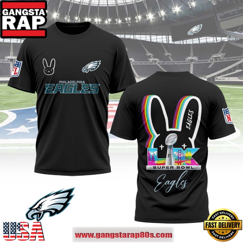 Philadelphia Eagles x Bad Bunny Super Bowl LX 2026 All Over Print Shirt Philadelphia Eagles x Bad Bunny Super Bowl LX 2026 All Over Print Shirt