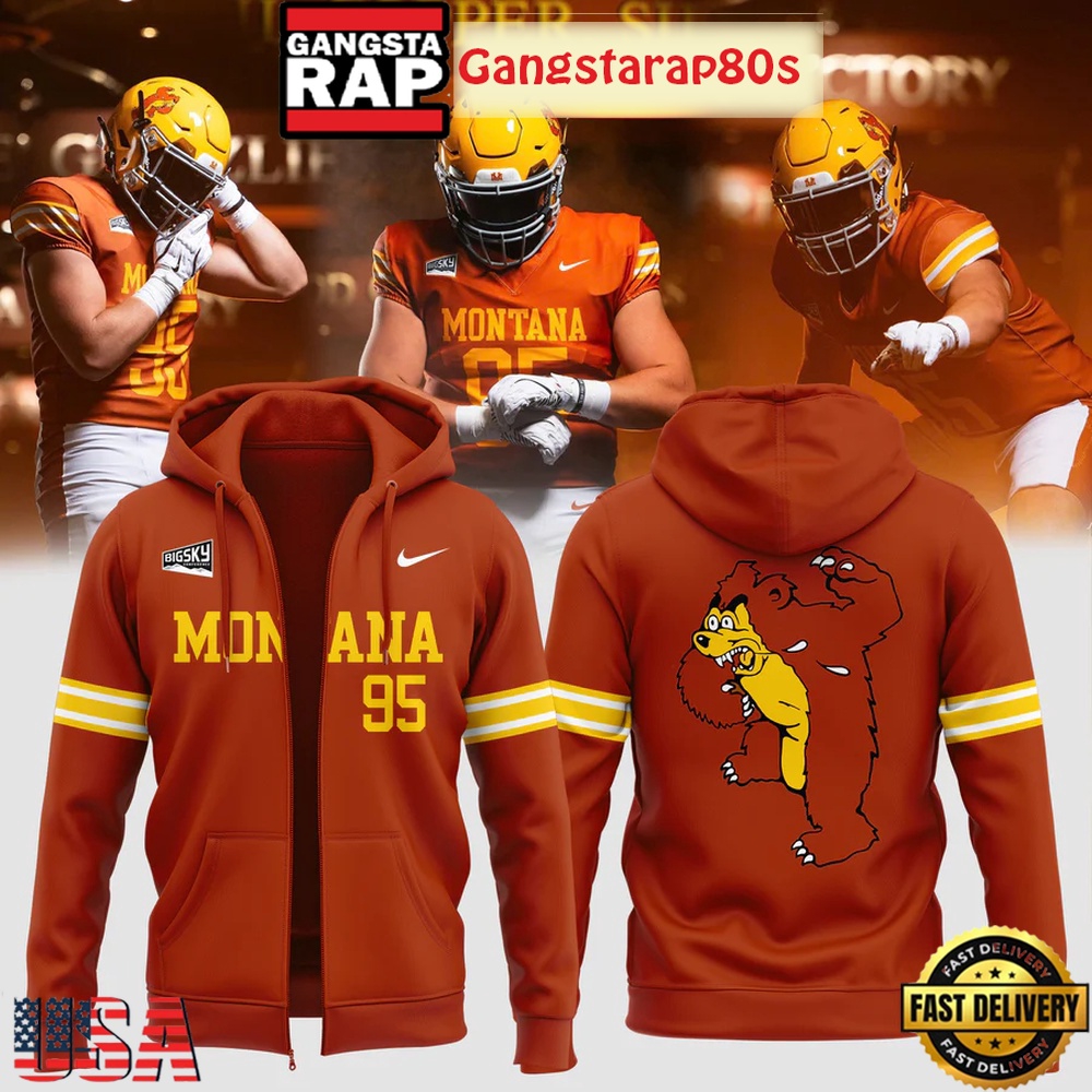 Montana Grizzlies NCAA Football For Fans Zip Hoodie Montana Grizzlies NCAA Football For Fans Zip Hoodie