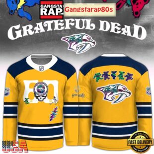 Nashville Predators x Grateful Dead 60 Years Special Edition Hockey Jersey