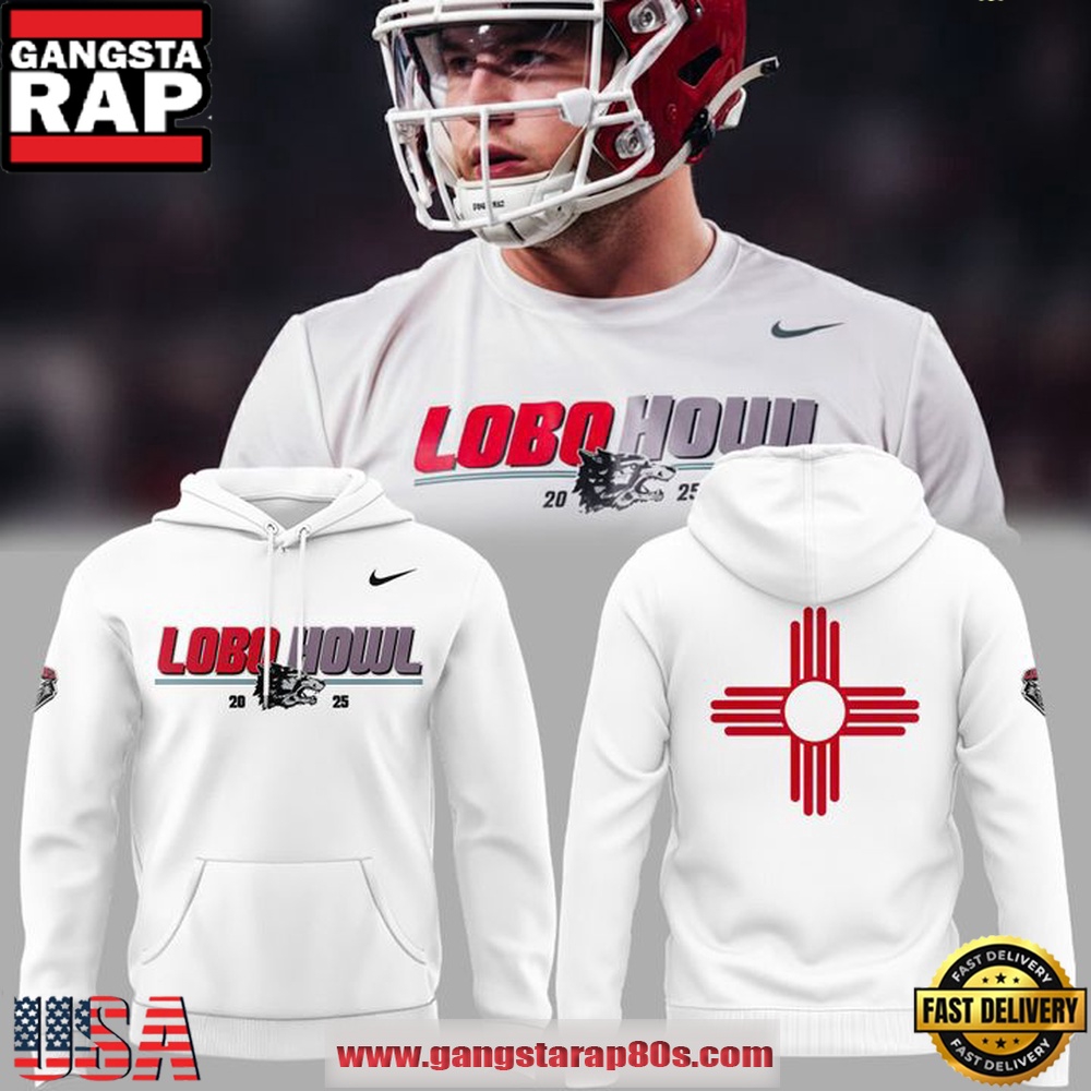 New Mexico Lobos LOBO HOWL Hoodie Shirt New Mexico Lobos LOBO HOWL Hoodie Shirt
