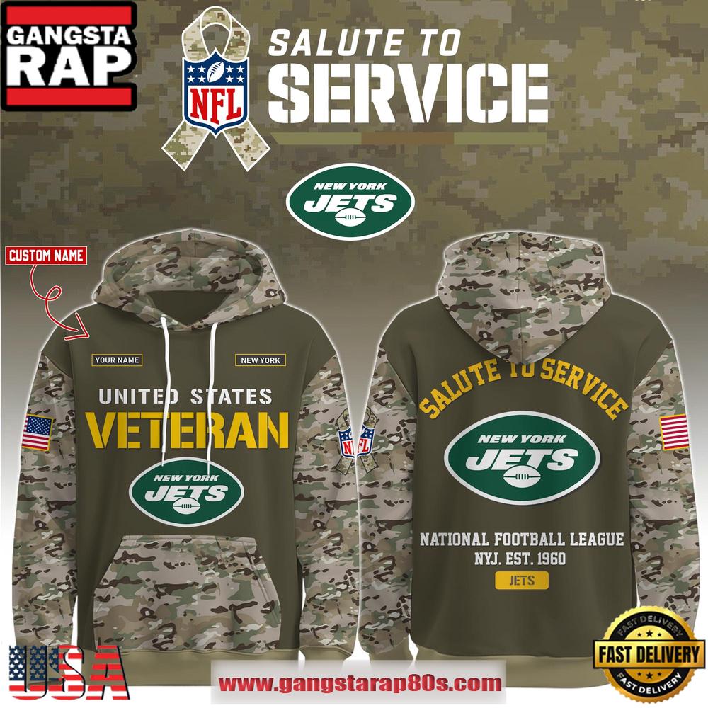 New York Jets NFL Veteran Birthday 2025 Custom Name Unisex Hoodie New York Jets NFL Veteran Birthday 2025 Custom Name Unisex Hoodie