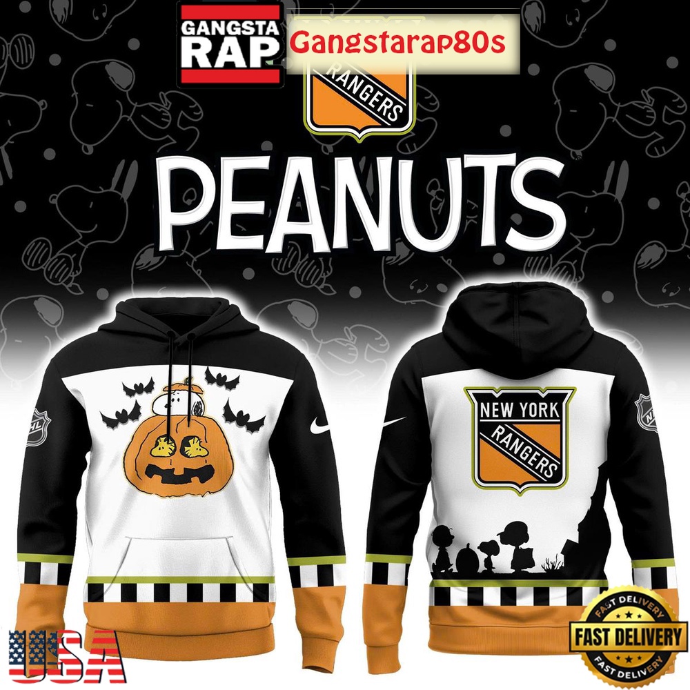 New York Rangers Snoopy Peanuts Halloween 2025 Unisex Hoodie New York Rangers Snoopy Peanuts Halloween 2025 Unisex Hoodie