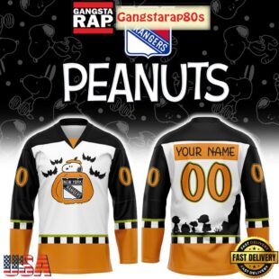 New York Rangers Snoopy Peanuts Halloween Hockey Jersey