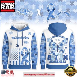 NFL Baltimore Ravens x Autism Awareness 2025 Blue Unisex Hoodie
