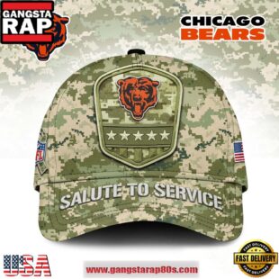 NFL Chicago Bears x Salute To Service 2025 Classic Cap Hats