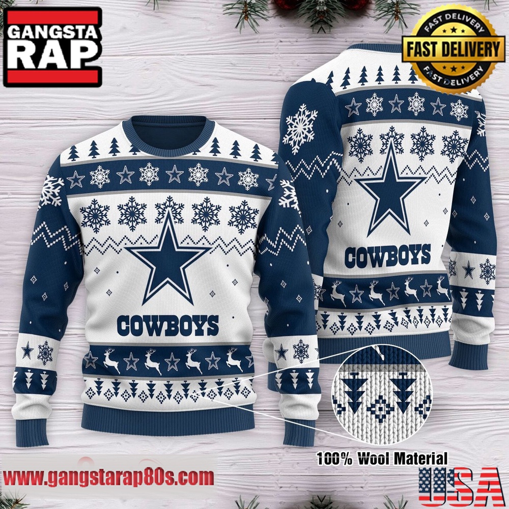 NFL Dallas Cowboys Limited Edition 2025 Custom Ugly Xmas Sweater NFL Dallas Cowboys Limited Edition 2025 Custom Ugly Xmas Sweater