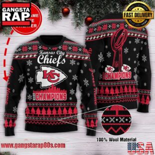 NFL Kansas City Chiefs New Edition 2025-26 Custom Name Ugly Christmas Sweater