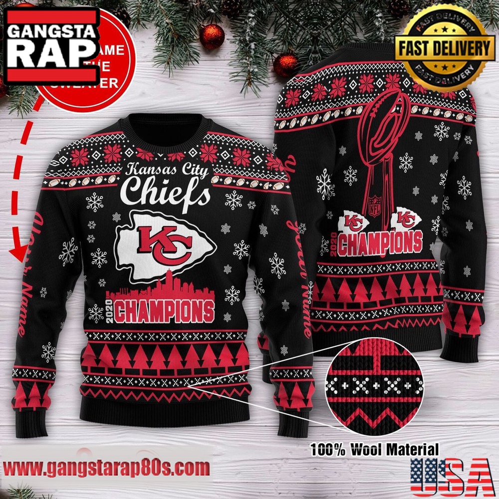 NFL Kansas City Chiefs New Edition 2025-26 Custom Name Ugly Christmas Sweater NFL Kansas City Chiefs New Edition 2025-26 Custom Name Ugly Christmas Sweater
