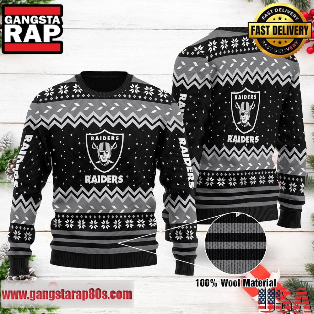 NFL Las Vegas Raiders New Edition 2025 Ugly Xmas Sweater NFL Las Vegas Raiders New Edition 2025 Ugly Xmas Sweater