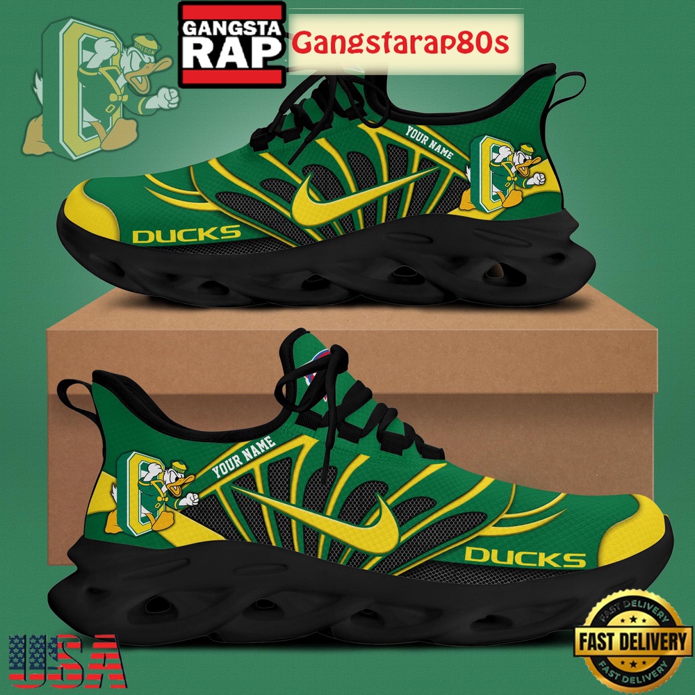 Oregon Ducks Basketball New Season Custom Air Max Soul Shoes Running Sneakers Oregon Ducks Basketball New Season Custom Air Max Soul Shoes Running Sneakers