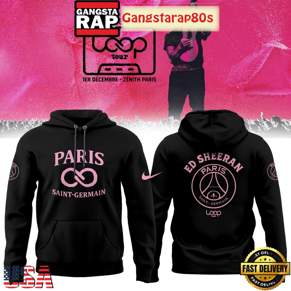 Paris Saint Germain x Ed Sheeran Loop Tour 2025 Special Edition All Over Print Hoodie Paris Saint Germain x Ed Sheeran Loop Tour 2025 Special Edition All Over Print Hoodie