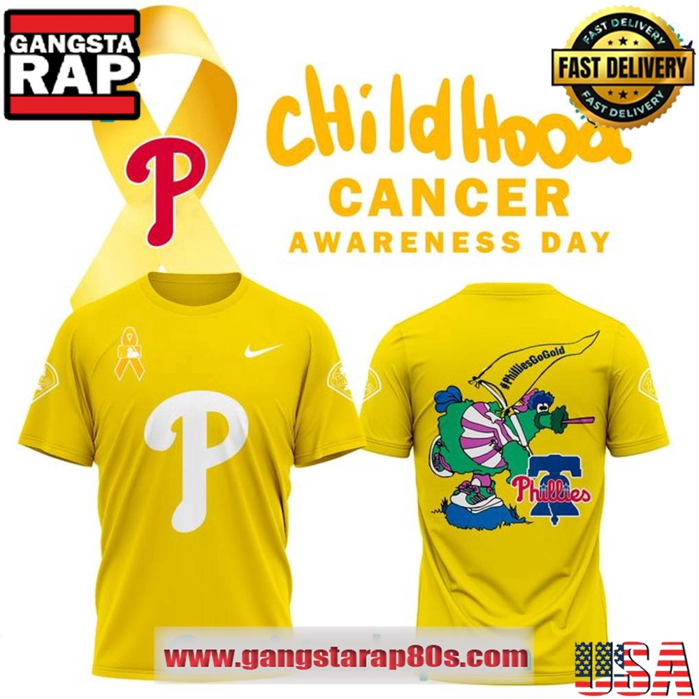 Philadelphia Phillies x Childhood Cancer Awareness Day 2025 Special 3D Shirt Philadelphia Phillies x Childhood Cancer Awareness Day 2025 Special 3D Shirt