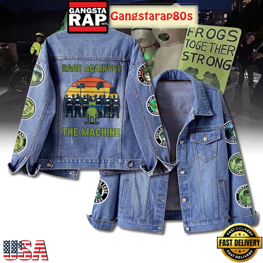 Portland Frog Resist Limited Edition Denim Jacket Portland Frog Resist Limited Edition Denim Jacket