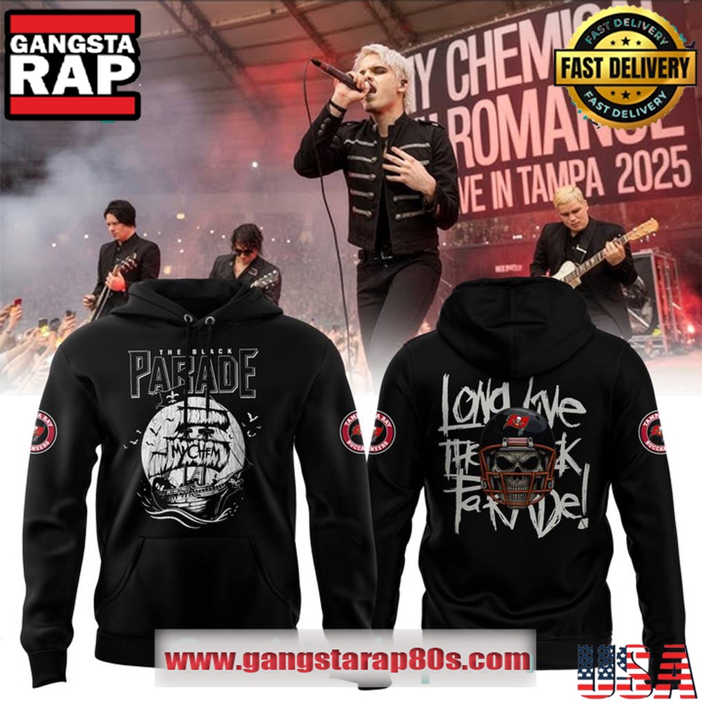 Tampa Bay Buccaneers x My Chemical Romance Tour 2025 All Over Print Hoodie Shirt Tampa Bay Buccaneers x My Chemical Romance Tour 2025 All Over Print Hoodie Shirt