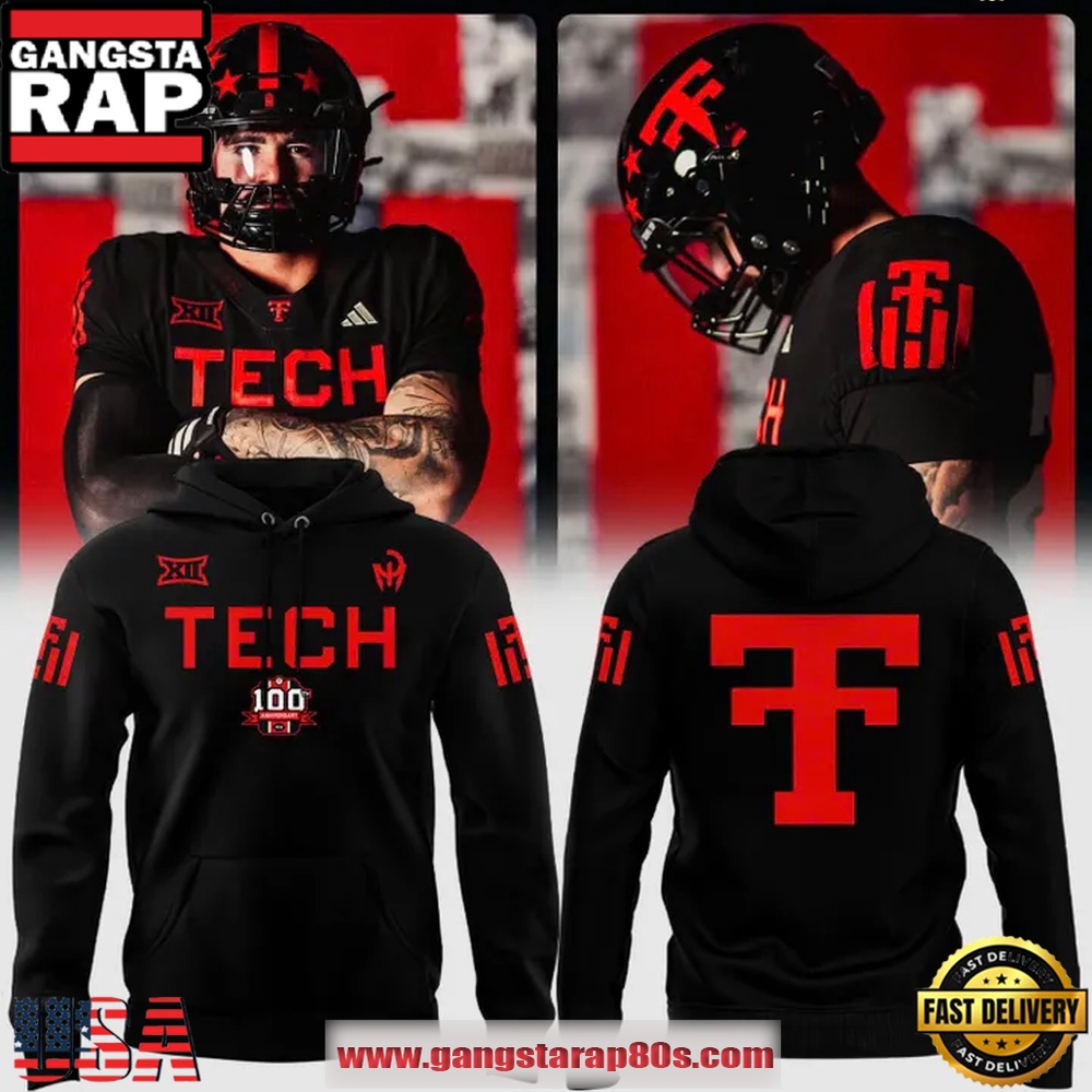 Texas Tech Red Raiders NCAA The 100th Anniversary Ŧhrowbacks 2025 Hoodie Texas Tech Red Raiders NCAA The 100th Anniversary Ŧhrowbacks 2025 Hoodie