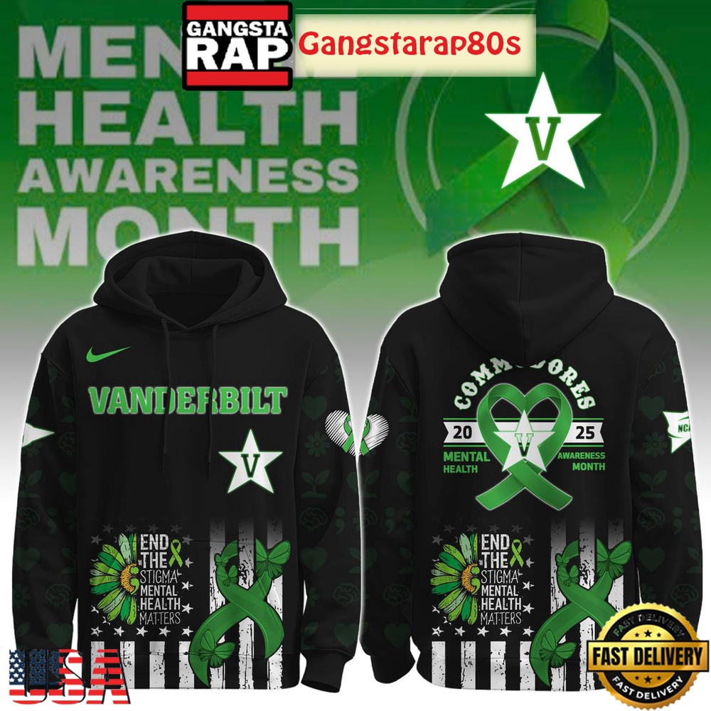 Vanderbilt Commodores Mental Health Awareness Special Edition All Over Print Hoodie Vanderbilt Commodores Mental Health Awareness Special Edition All Over Print Hoodie