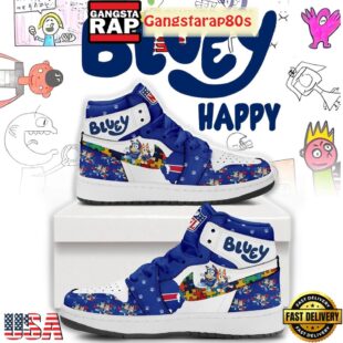 Buffalo Bills x Bluey Autism Limited Edition Air Jordan 1 Sneakers Shoes