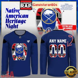Buffalo Sabres Native American Heritage Night 2025 Custom Hockey Jersey