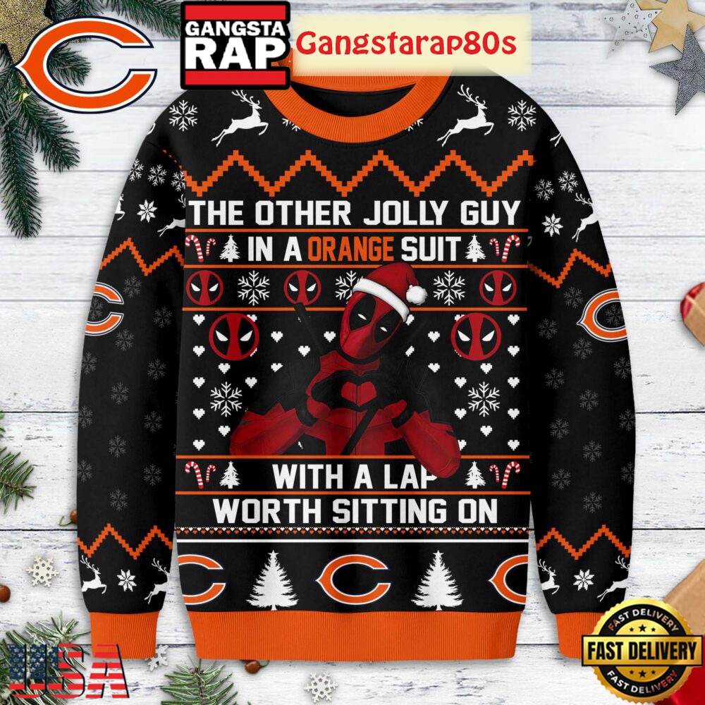 Chicago Bears NFL x Spider Man Funny Christmas 2025 Ugly Sweater Chicago Bears NFL x Spider Man Funny Christmas 2025 Ugly Sweater