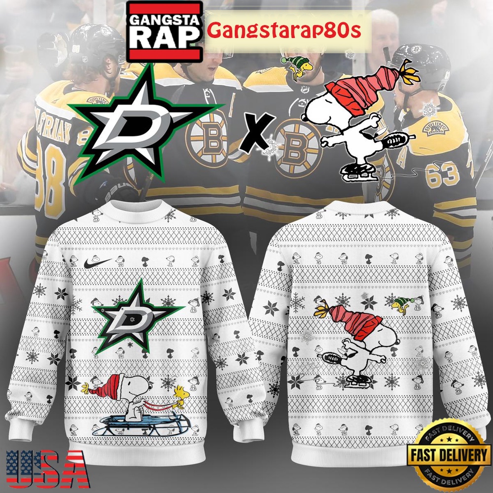 Dallas Stars x Snoopy Winter 2025 Ugly Xmas Sweater Dallas Stars x Snoopy Winter 2025 Ugly Xmas Sweater