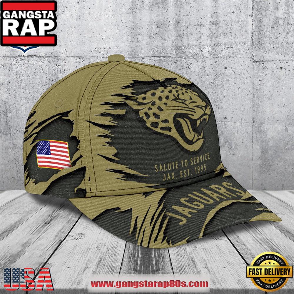 NFL Jacksonville Jaguars Salute to Service 2025 New Cap Hats NFL Jacksonville Jaguars Salute to Service 2025 New Cap Hats