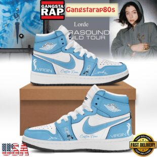 Lorde Ultrasound World Tour Virgin Custom Name Air Jordan 1 Sneakers Shoes