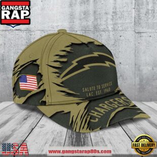 Los Angeles Chargers 2025 Salute to Service Classic Baseball Cap
