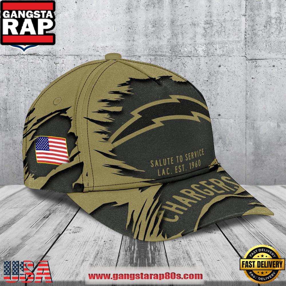 NFL Los Angeles Chargers Salute to Service 2025 New Cap Hats NFL Los Angeles Chargers Salute to Service 2025 New Cap Hats