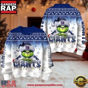 New York Giants NFL x The Grinch 2025 Edition Ugly Christmas Sweater